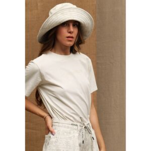 "White Cotton Women T-Shirt"
