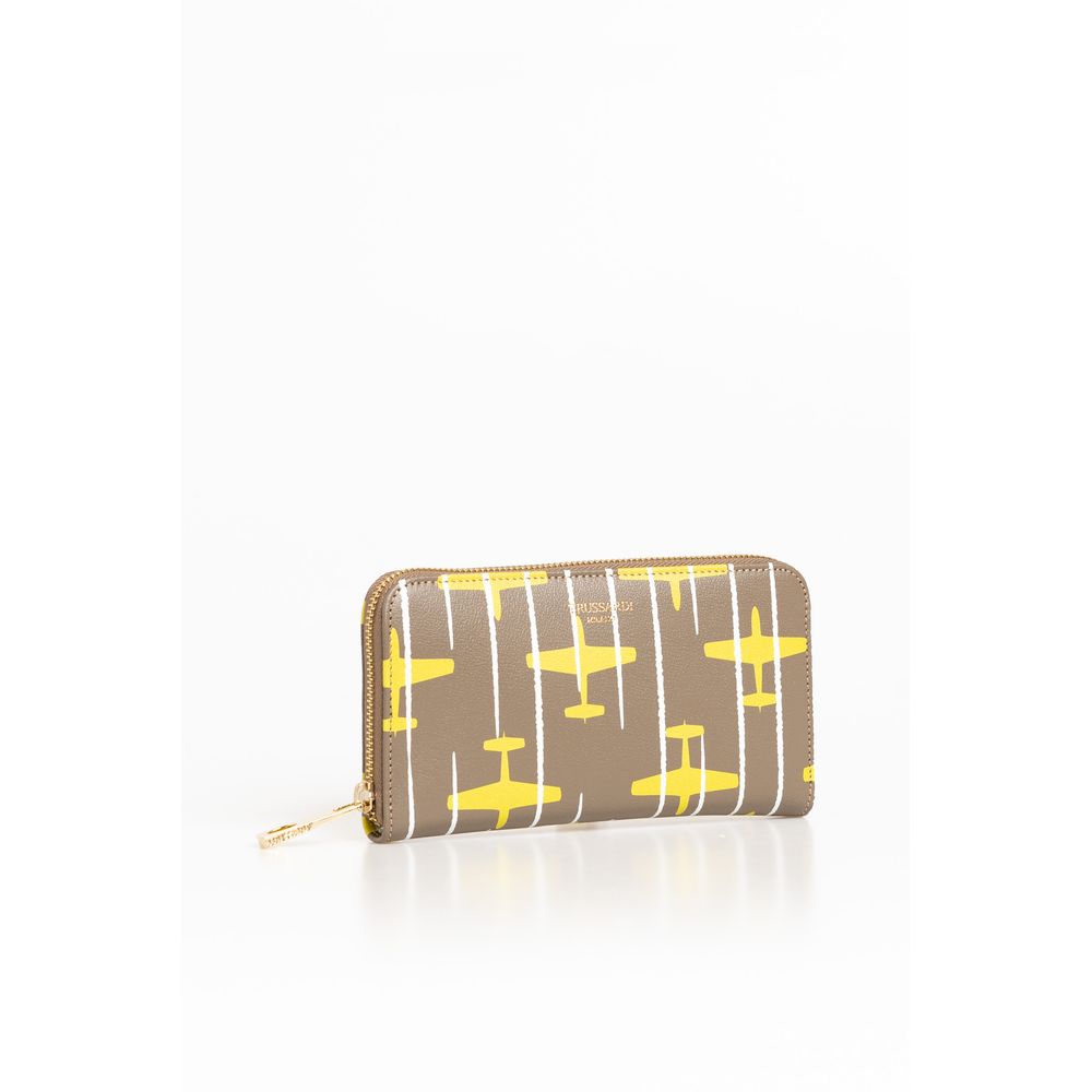 Beige Leather Women Wallet - Image 2