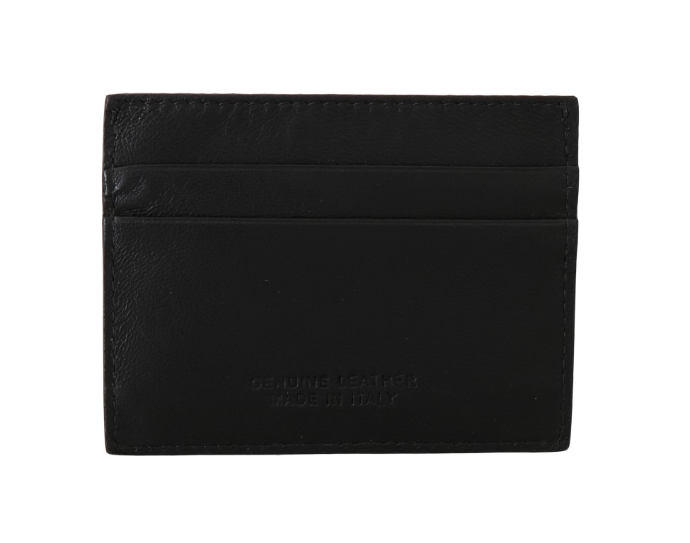 Black Leather Cardholder Wallet - Image 3