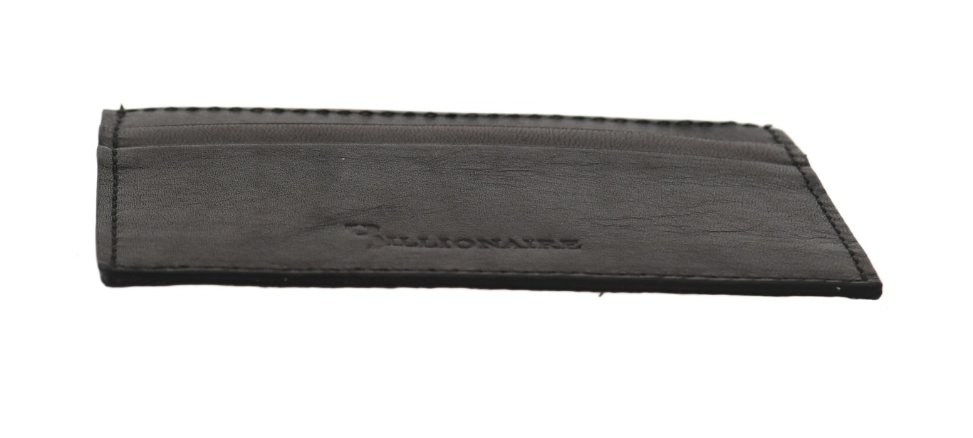 Black Leather Cardholder Wallet - Image 4