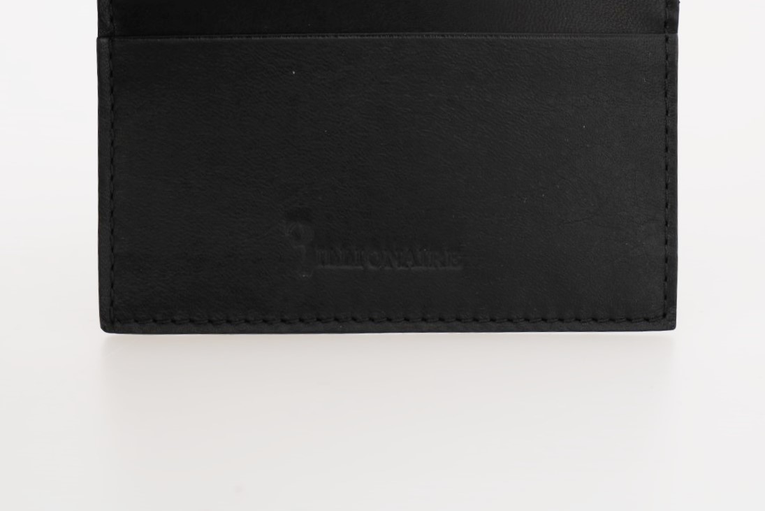 Black Leather Cardholder Wallet - Image 5