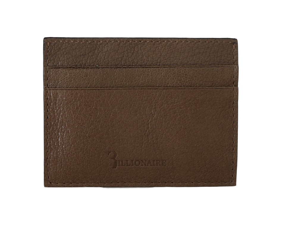 Brown Leather Cardholder Wallet - Image 3