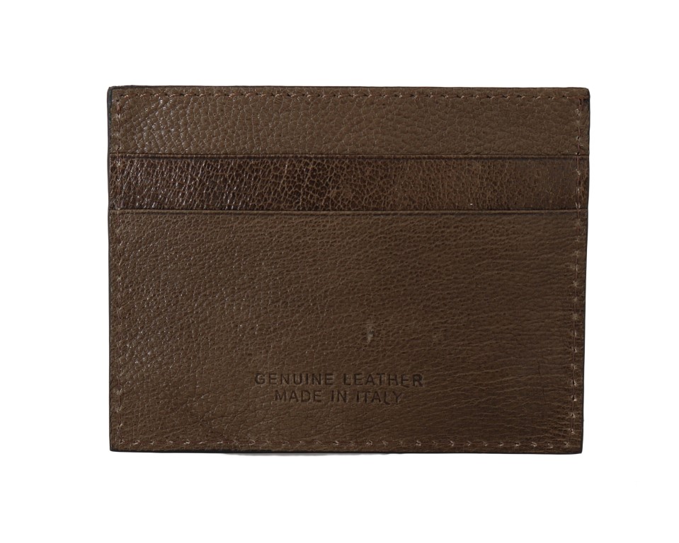Brown Leather Cardholder Wallet - Image 4