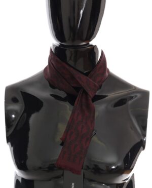 Bordeaux Silk Crown Chili Scarf