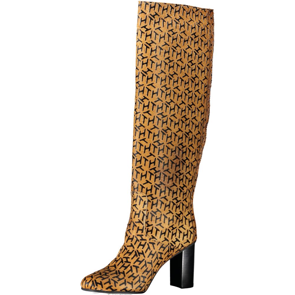 Beige Leather Women Boot - Image 3
