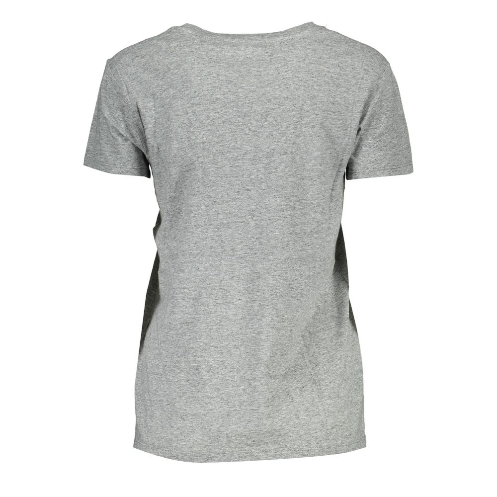 Gray Cotton Unisex T-Shirt - Image 2