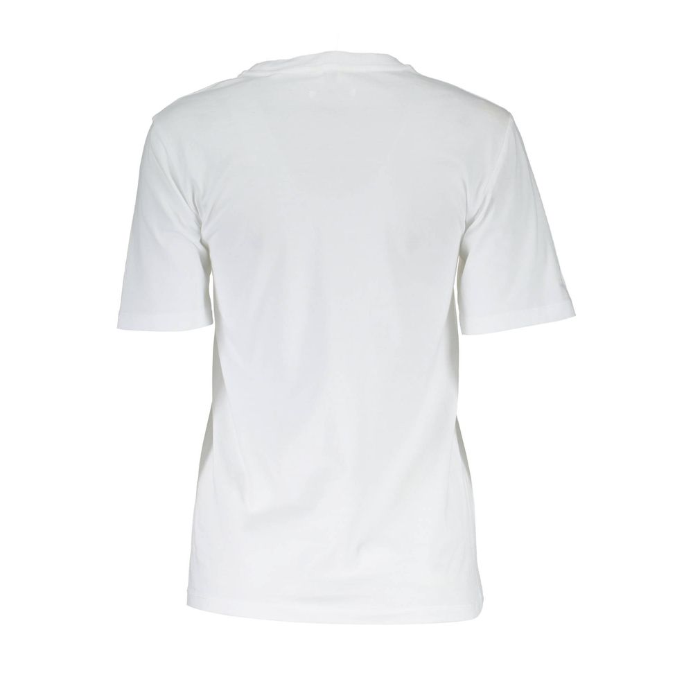 White Cotton Men T-Shirt - Image 2