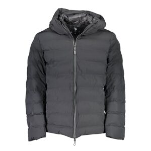 Black Polyamide Men Jacket
