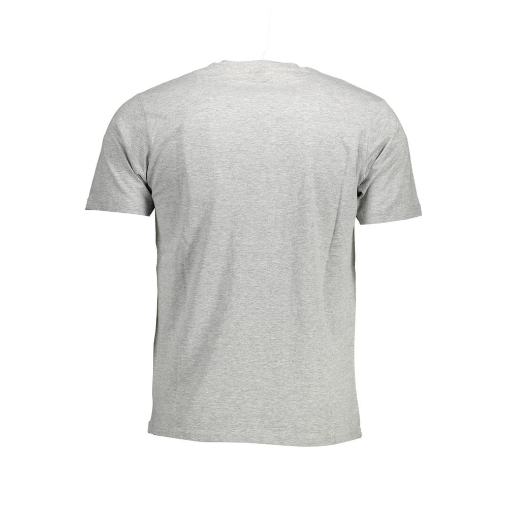 Gray Cotton Men T-Shirt - Image 2