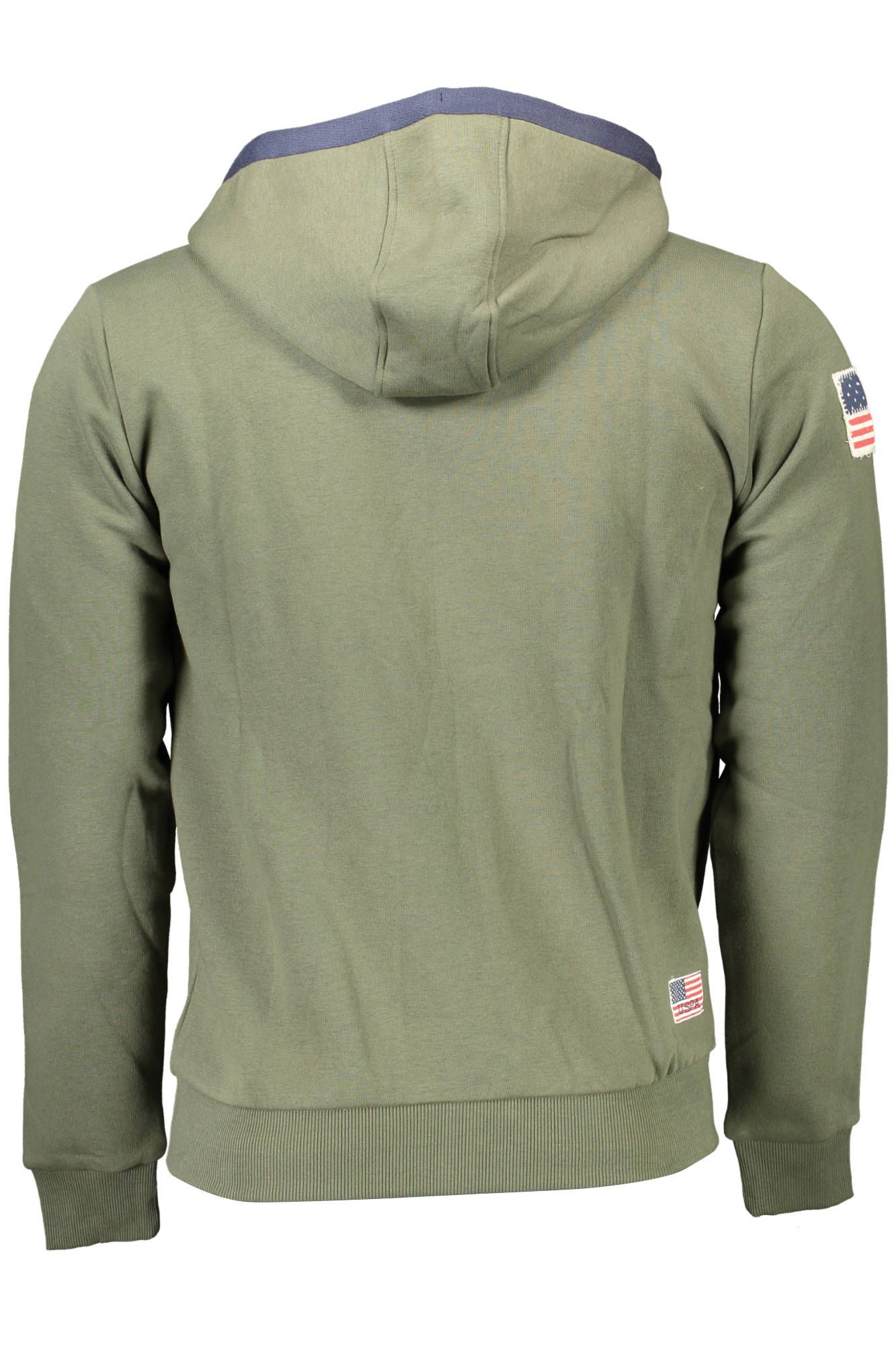 Green Cotton Men Sweater - Image 2