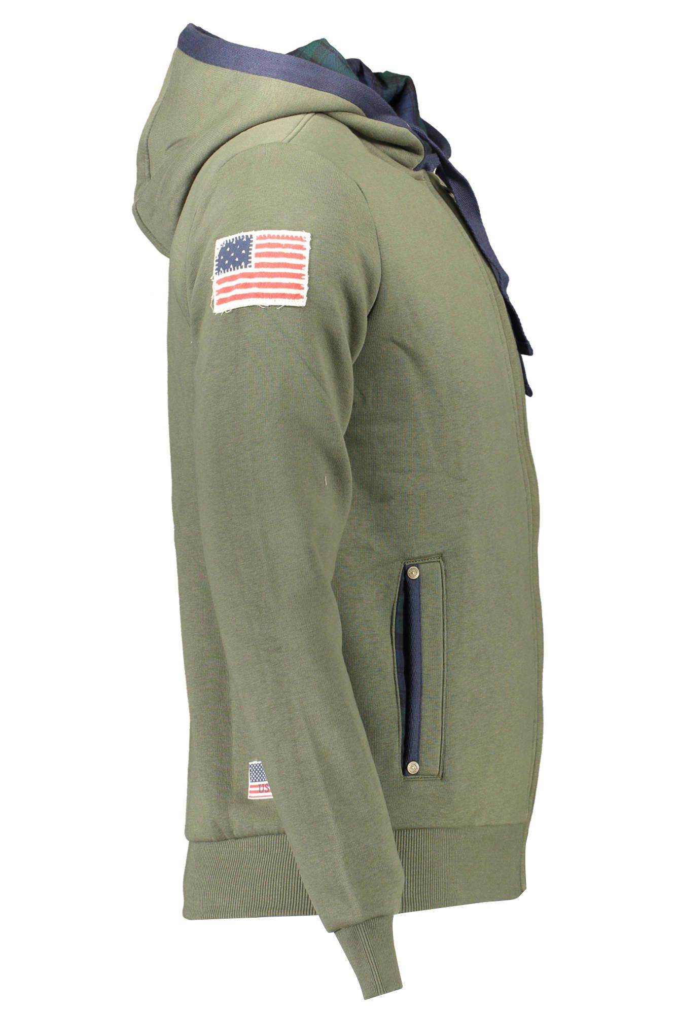 Green Cotton Men Sweater - Image 3