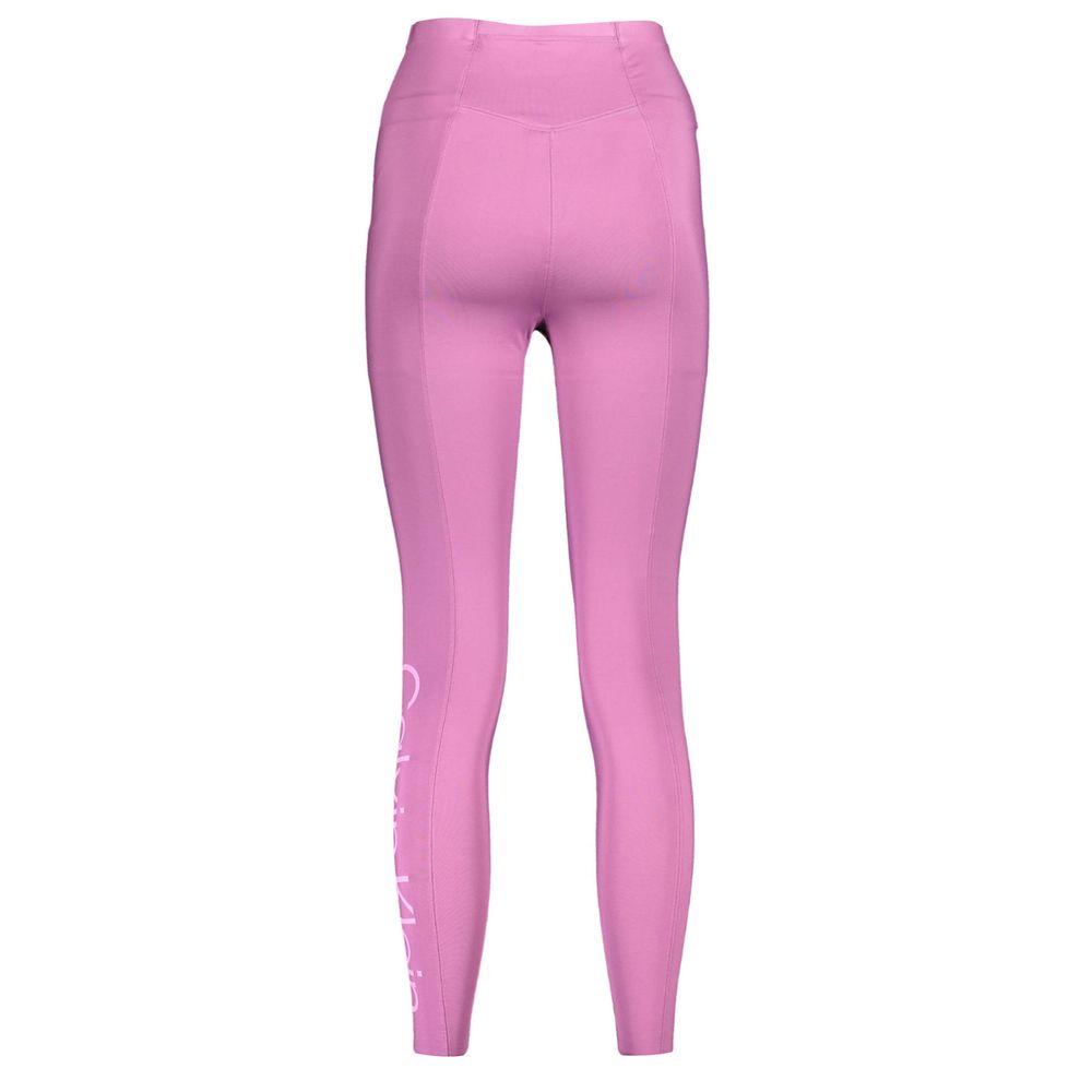 Purple Polyester Women Legging - Image 2