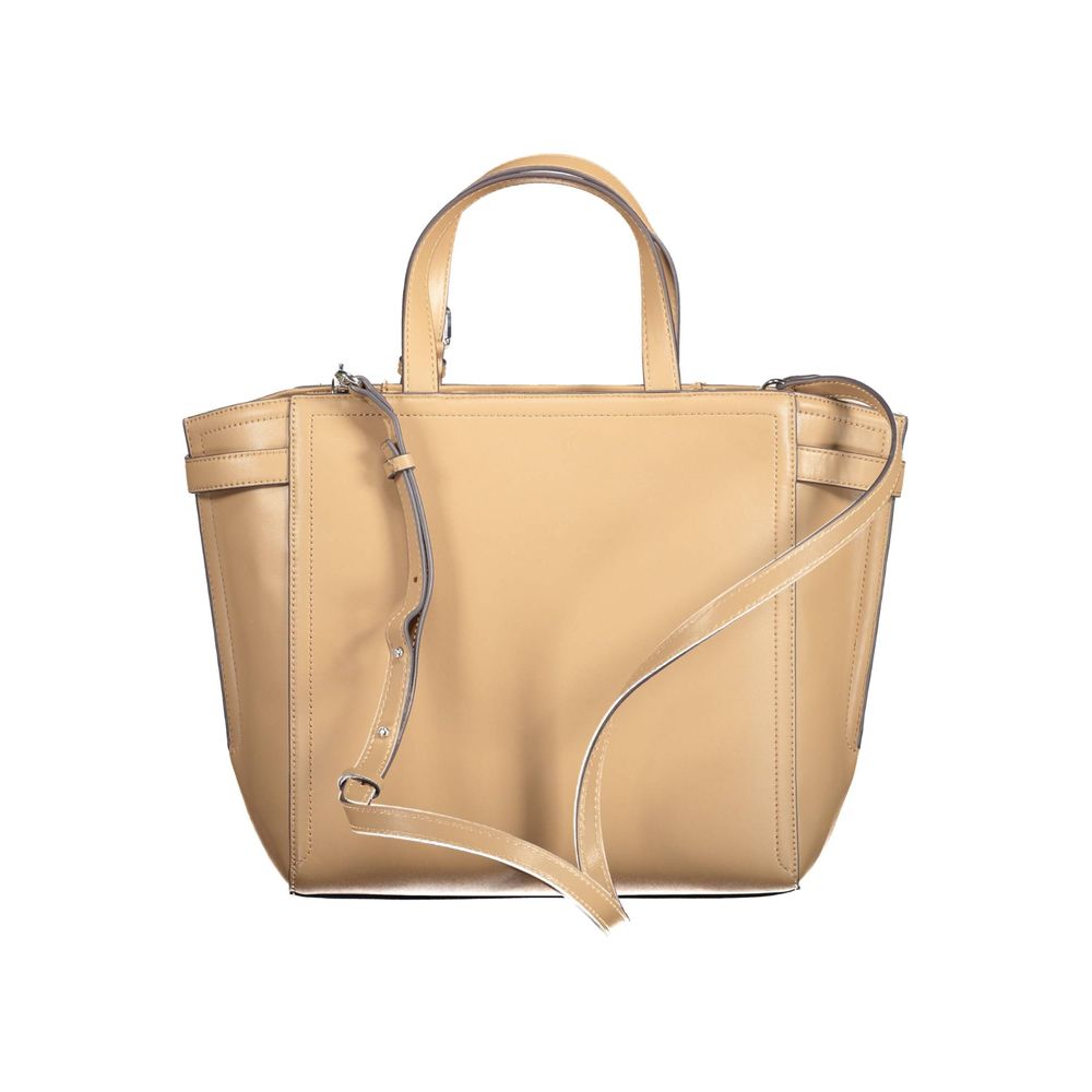 Brown Polyester Women Handbag - Image 2