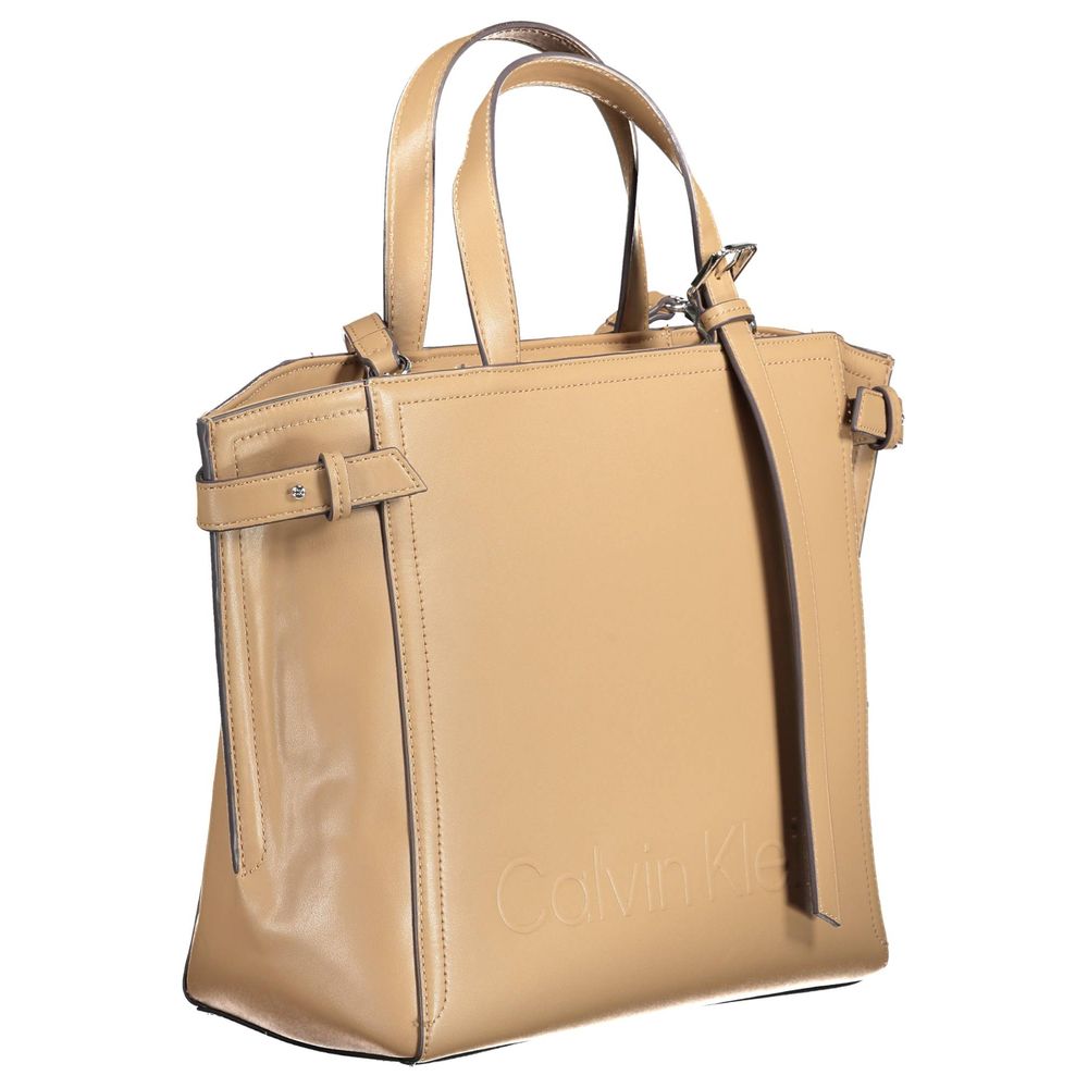 Brown Polyester Women Handbag - Image 3