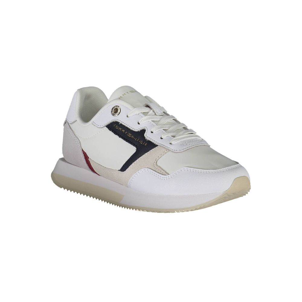 White Leather Women Sneaker - Image 2
