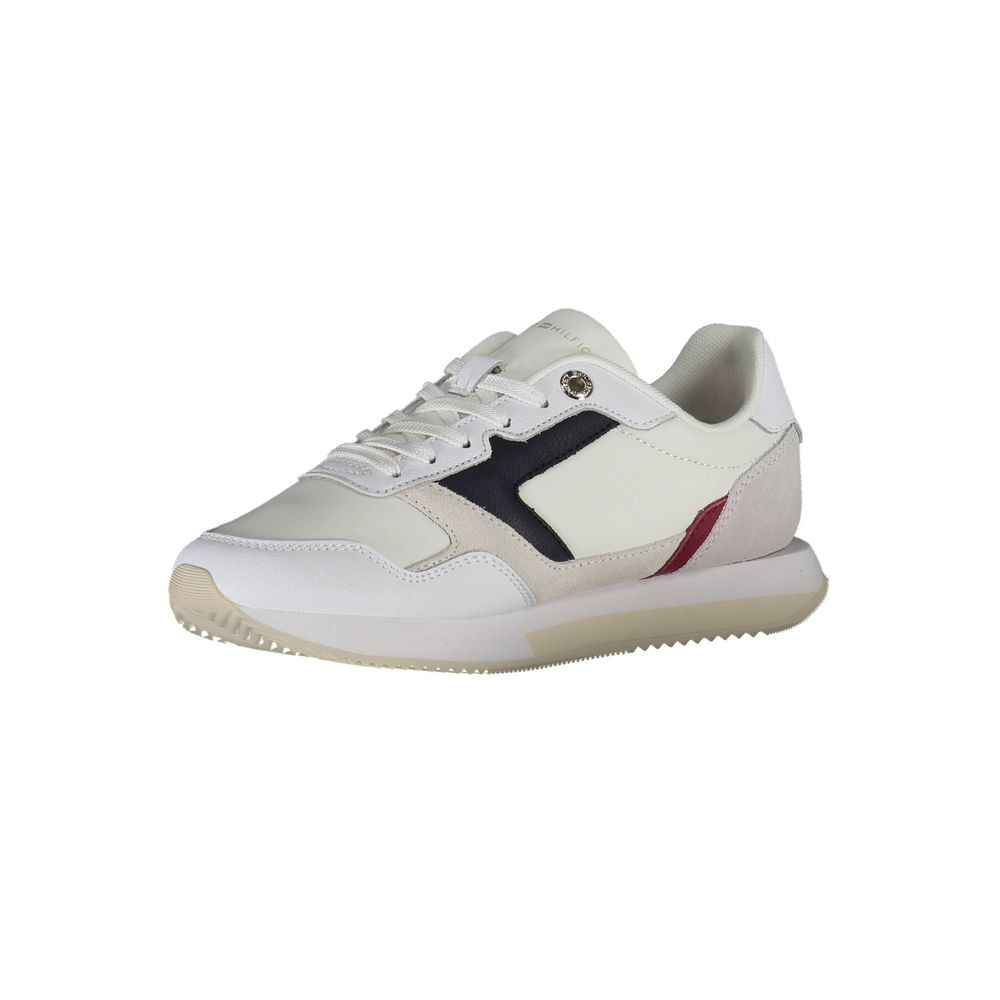 White Leather Women Sneaker - Image 3