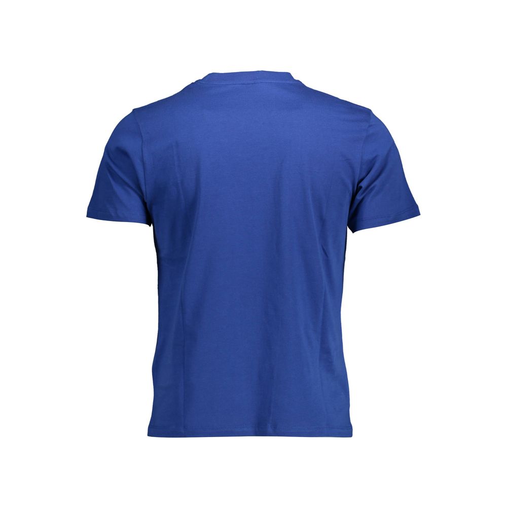 Blue Cotton Men T-Shirt - Image 2