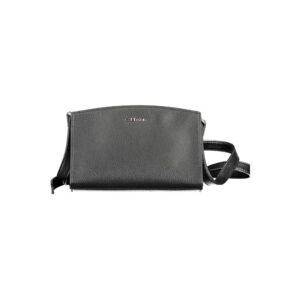 Black Polyester Women Handbag