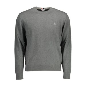 Gray Cotton Mens Sweater