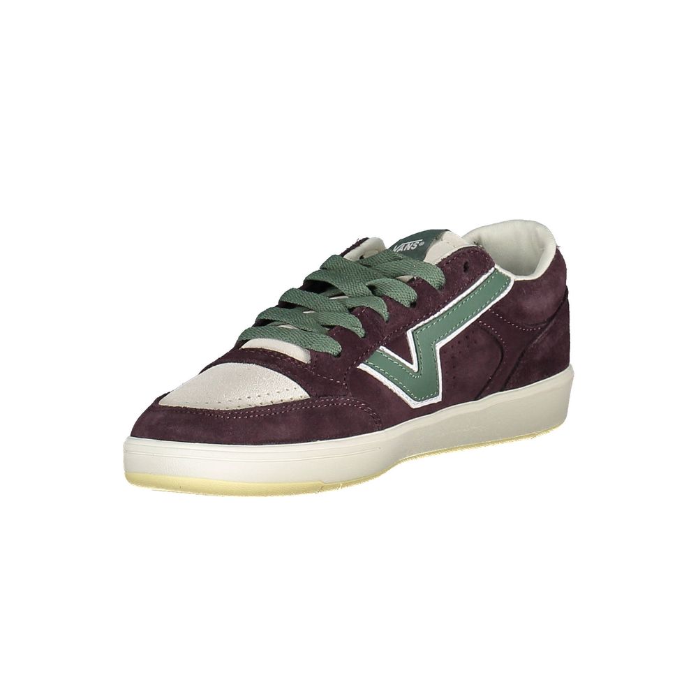 Purple Leather Men Sneaker - Image 3