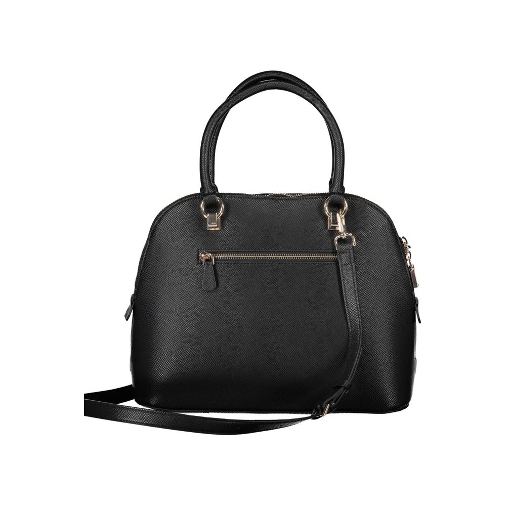 Black Polyethylene Women Handbag - Image 2