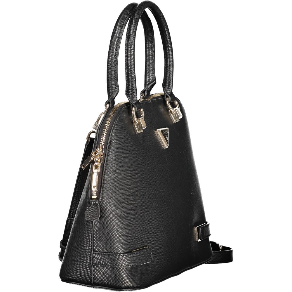 Black Polyethylene Women Handbag - Image 3
