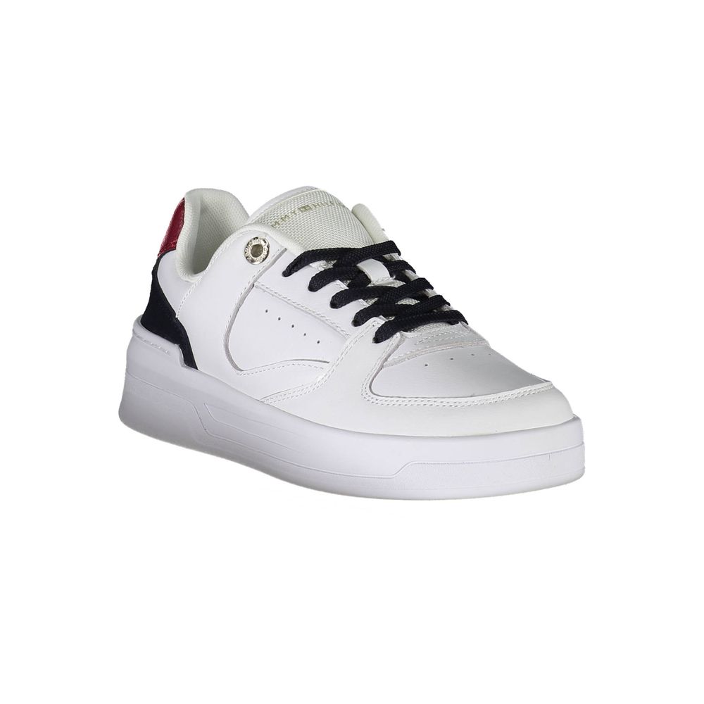 White Leather Women Sneaker - Image 2